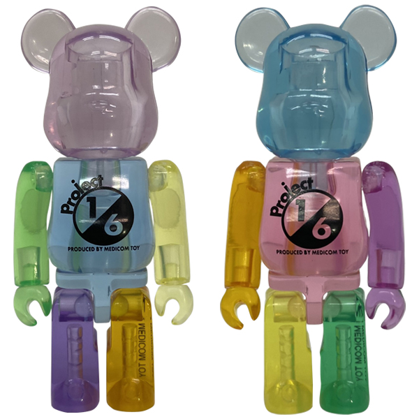 Project 1/6計画 BE@RBRICK MIX CLEAR 100%