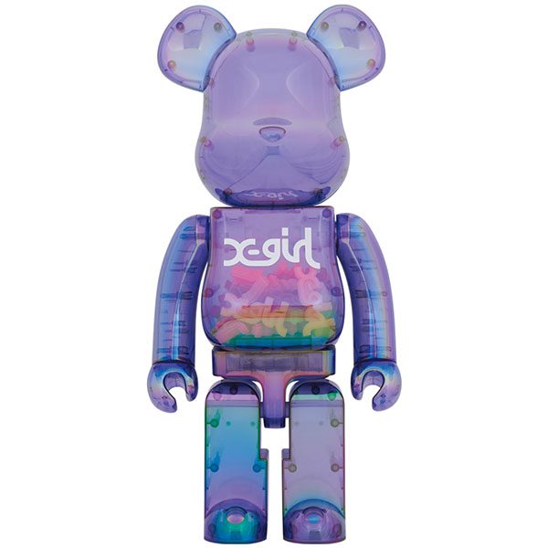 BE@RBRICK X-girl CLEAR 400% 100% ベアブリック